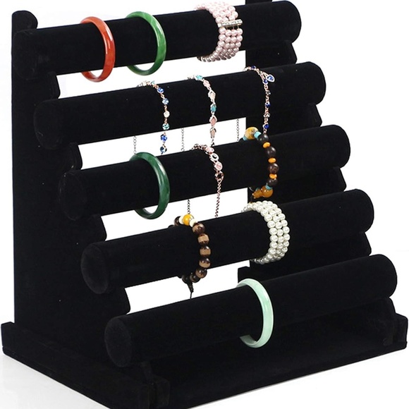 5 Tier Removable Jewelry Stand Bracelet, Necklace, and Watch Holder Display Rack - Picture 2 of 3
